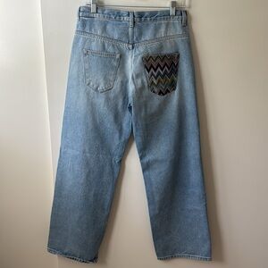 MISSONI denim wide leg jeans